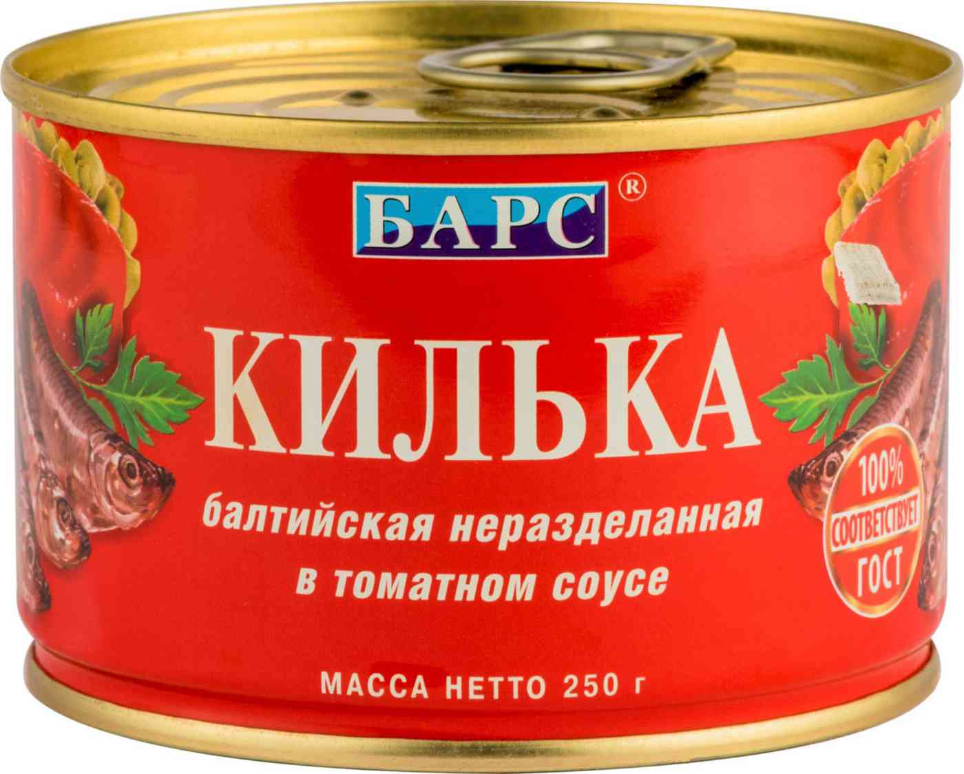 Килька Балтийская в томат. соусе БАРС