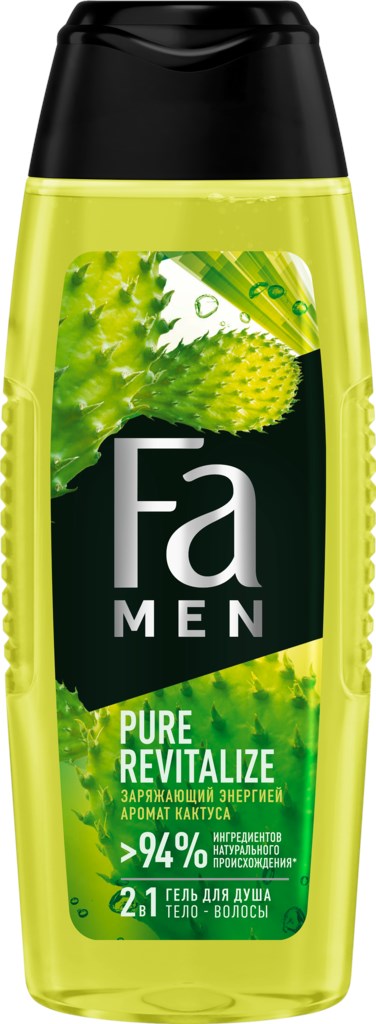 Гель для душа мужской FA Men Pure с ароматом кактуса, 250мл